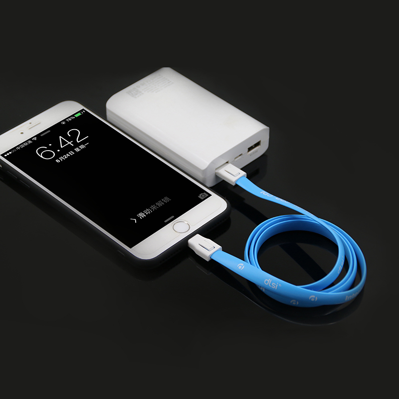 ShunXinda -Multi functional Long lanyard usb charging and data 2 in 1 usb cable for Iphone and Samsu