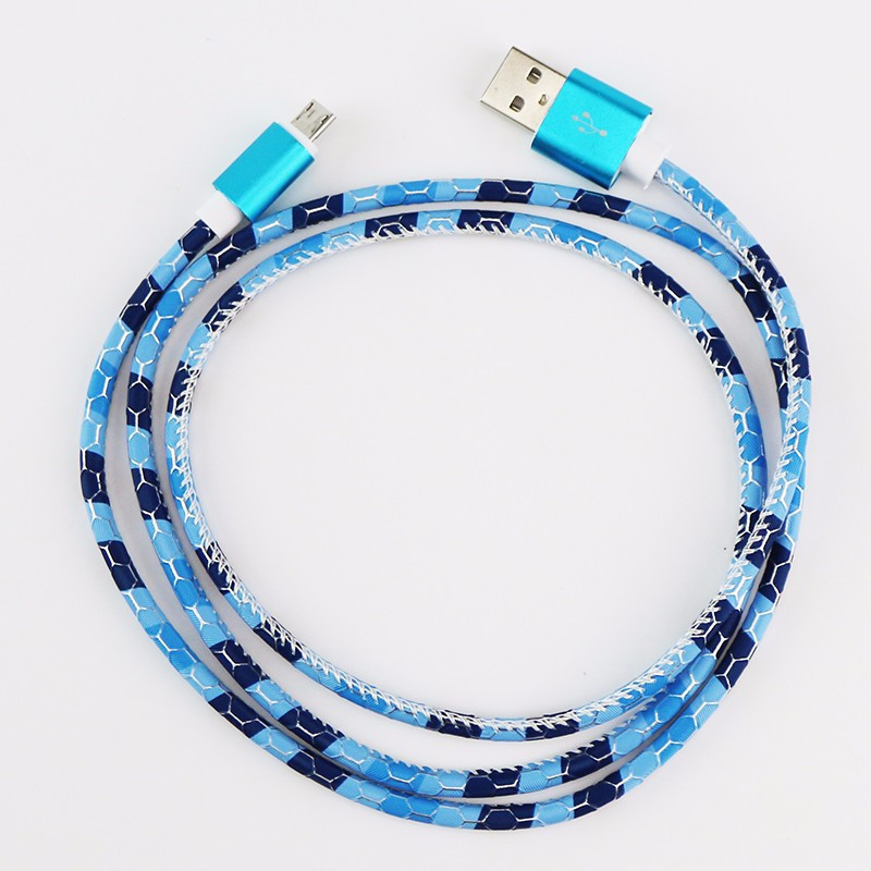 ShunXinda -Colorful Leather Pattern 1m Micro Usb Cable For Android | Shunxinda-7
