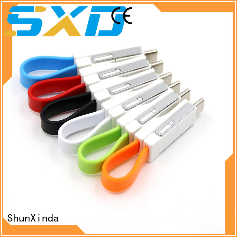 ShunXinda Brand keychain cloth data multi charger cable