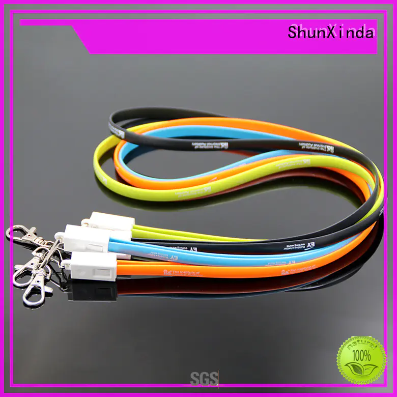 retractable Custom sync gift multi charger cable ShunXinda spring