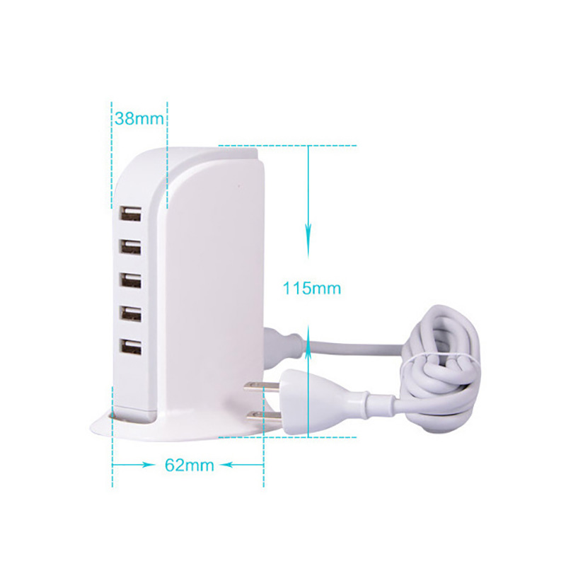 Portable 5 usb ports power adapter 5V 6A charger ,travel usb charger SXD 082