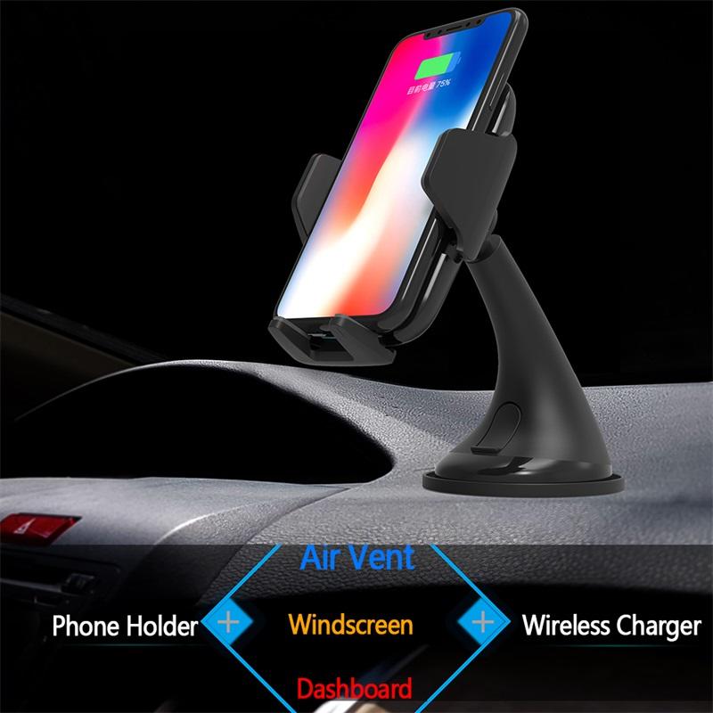 Newest design wireless car charger 10W mobile holder wireless charger SXD305