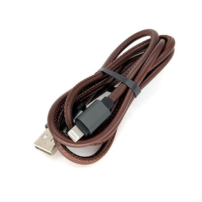 Fast charging PU leather 8 pin usb data sync charging cable for Iphone  SXD115