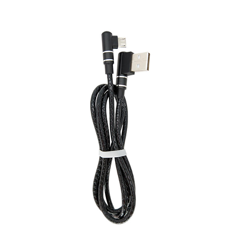 90 degree usb A to angle micro usb data cable quick charger 1M 3FT SXD138