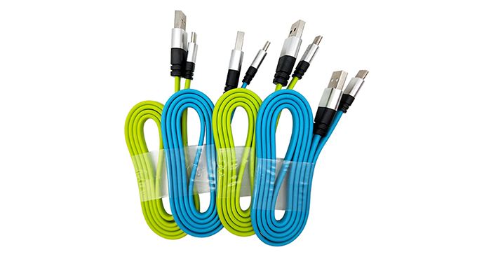 ShunXinda -Professional Colorful Flat Tpe Usb A To Usb C Usb Data Cable 3 Feet 1 Meter
