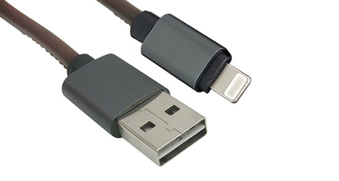 Fast charging PU leather 8 pin usb data sync charging cable for Iphone  SXD115-2