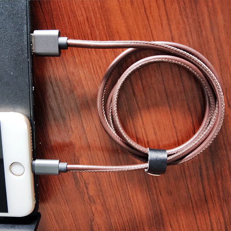 ShunXinda -Apple Lightning To Usb Cable, Fast Charging Pu Leather 8 Pin Usb Data Sync-7
