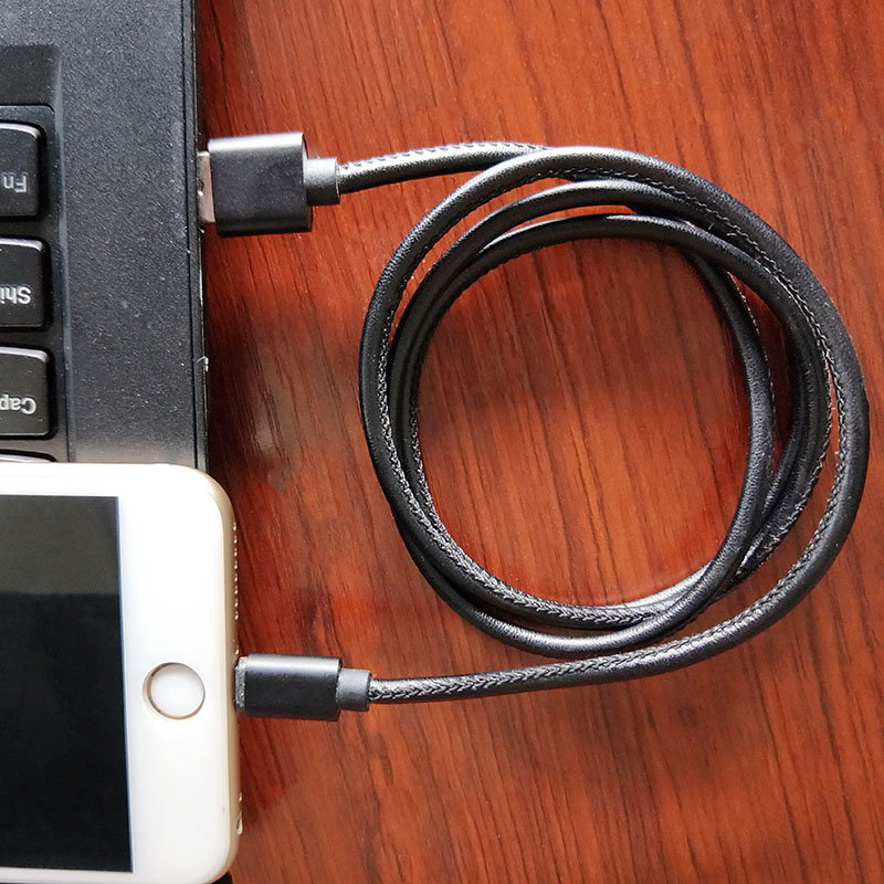 ShunXinda -Apple Lightning To Usb Cable, Fast Charging Pu Leather 8 Pin Usb Data Sync-8
