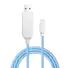 New Arrival Flowing Visible LED Light-Up USB Data Sync Charger Cable for iPhone SXD151