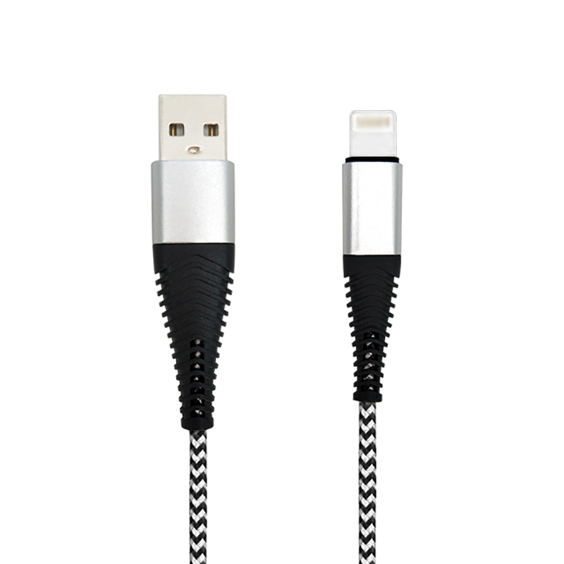 New design alu head 5V 2A nylon braided usb cable