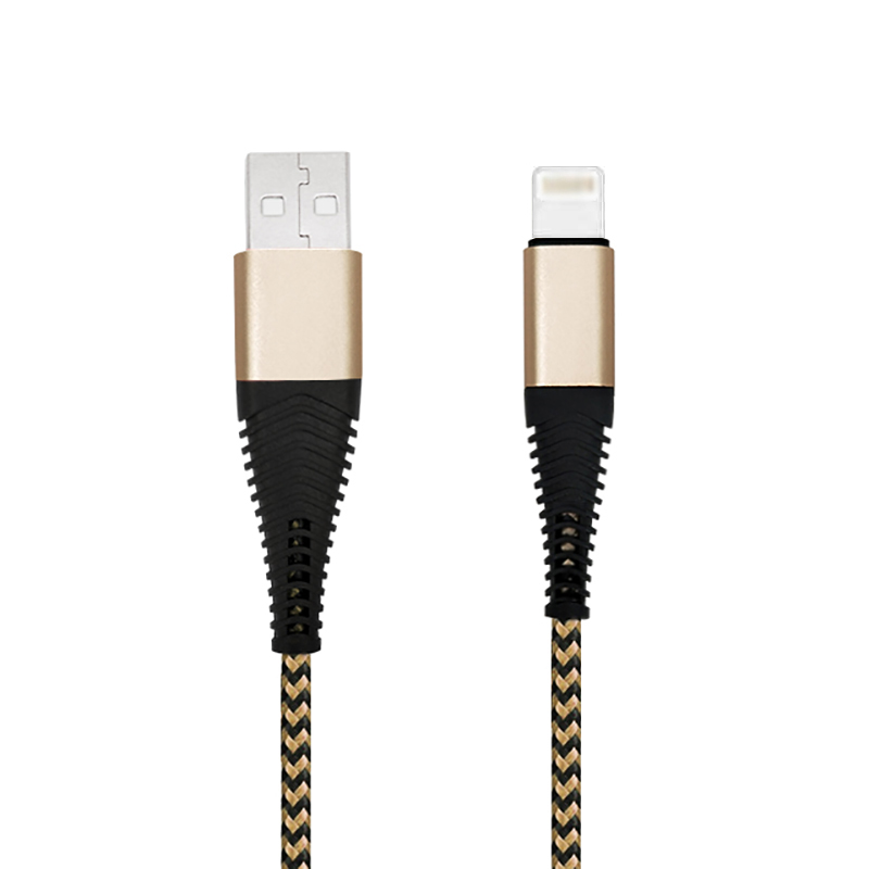 New design alu head 5V 2A nylon braided usb cable