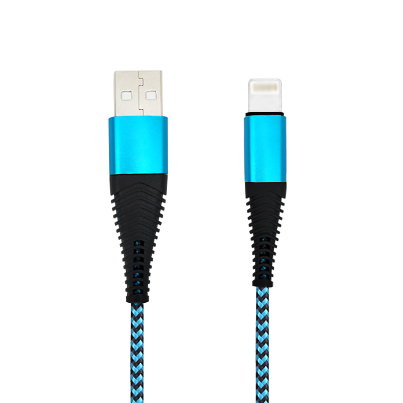 New design alu head 5V 2A nylon braided usb cable