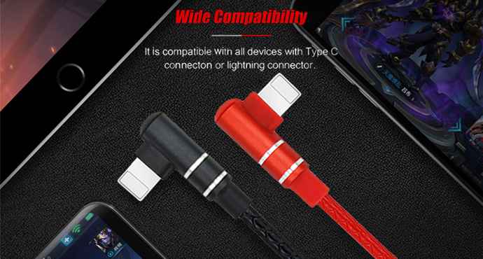 ShunXinda -Cable Usb Micro Usb, 1m 3ft 90 Degree Usb A To Angle Micro Quick Charging-3