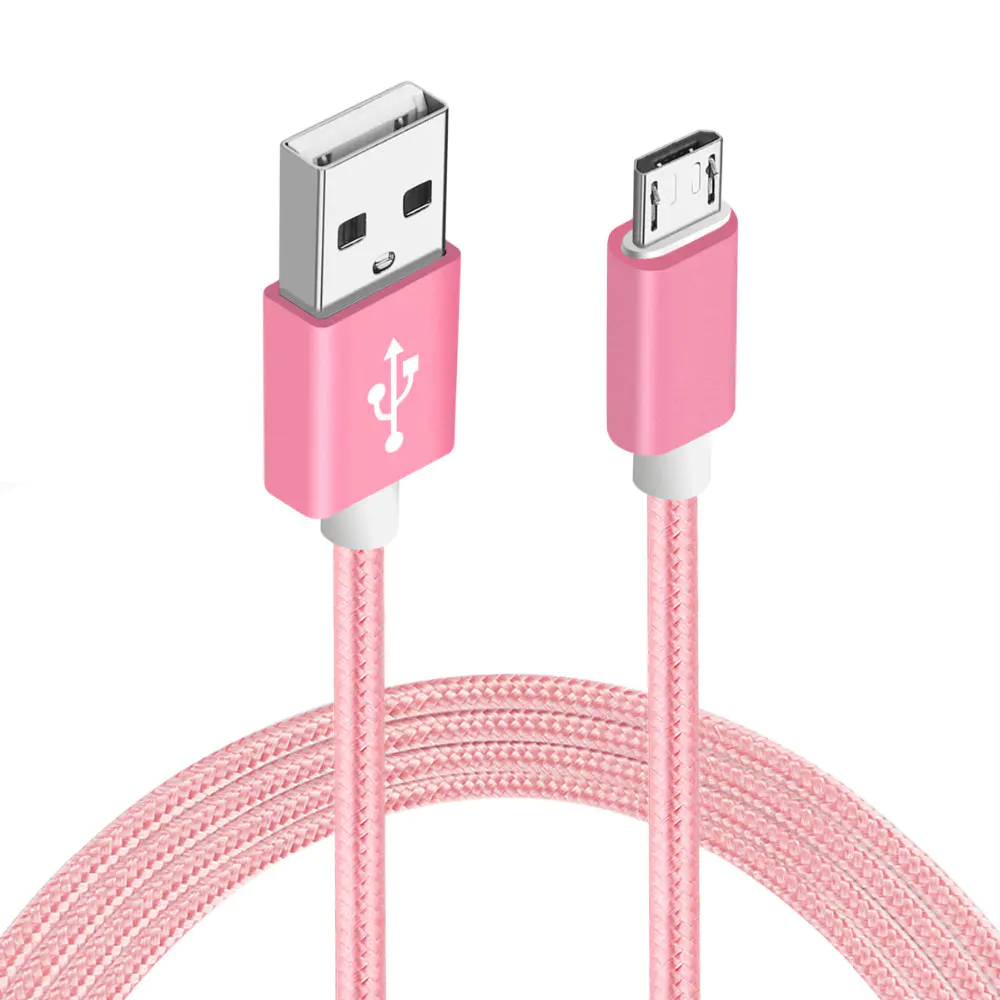 Durable nylon cable fabric braided charging cable