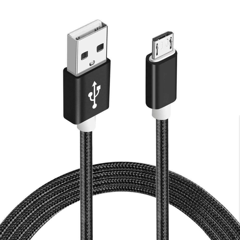 Durable nylon cable fabric braided charging cable