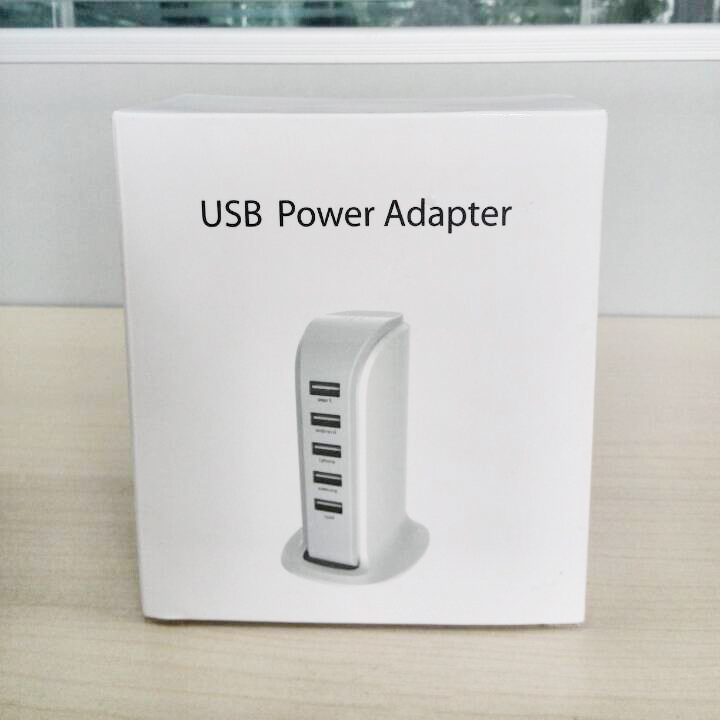 Portable 5 usb ports power adapter 5V 6A charger ,travel usb charger SXD 082-10