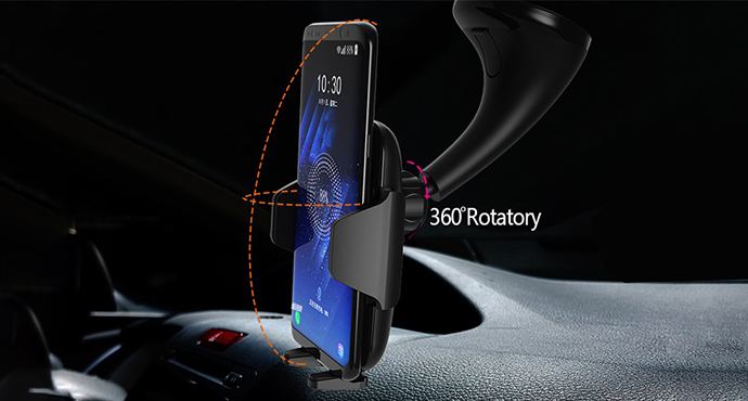 Newest design wireless car charger 10W mobile holder wireless charger SXD305-4