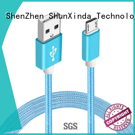 ShunXinda Brand mobile design long micro usb cable samsung