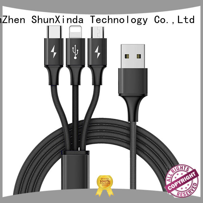 functional gift keychain retractable charging cable ShunXinda Brand
