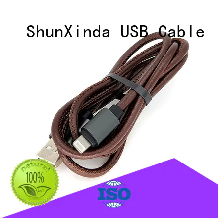 ShunXinda Brand arrival iphone braided custom iphone usb cable oem