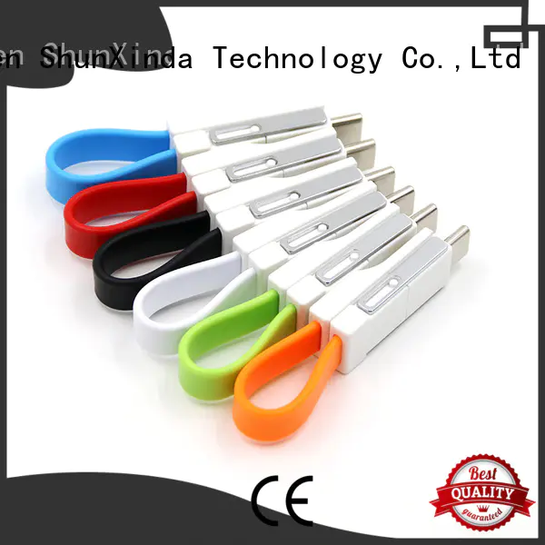 ShunXinda Brand pu phone multi charger cable manufacture