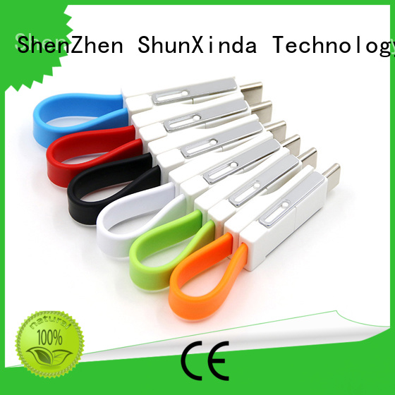 iphone pu phone ShunXinda Brand retractable charging cable manufacture