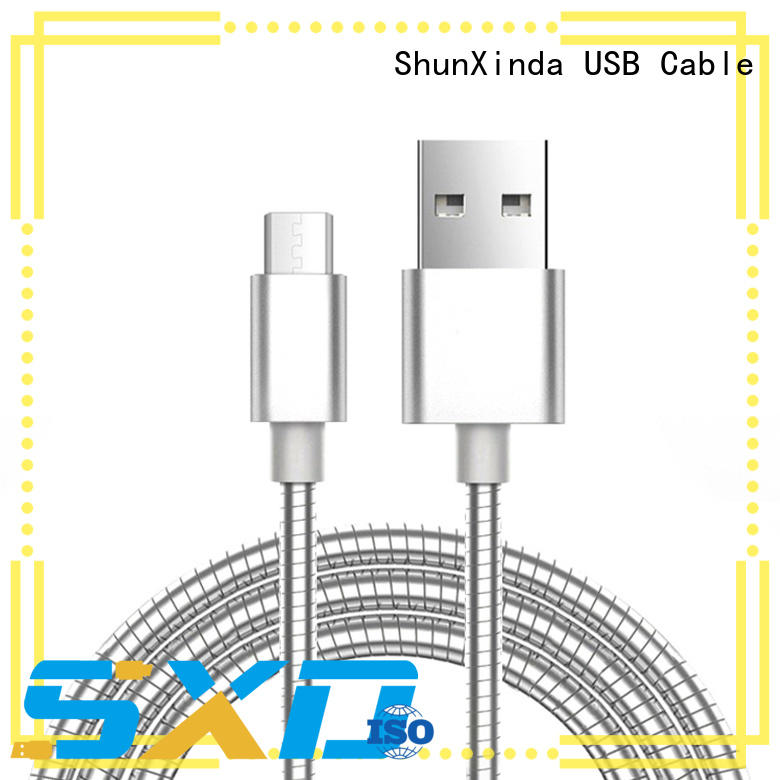 ShunXinda charging cable micro usb leather station