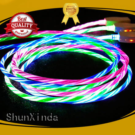 Custom phone nylon iphone cord ShunXinda flowing