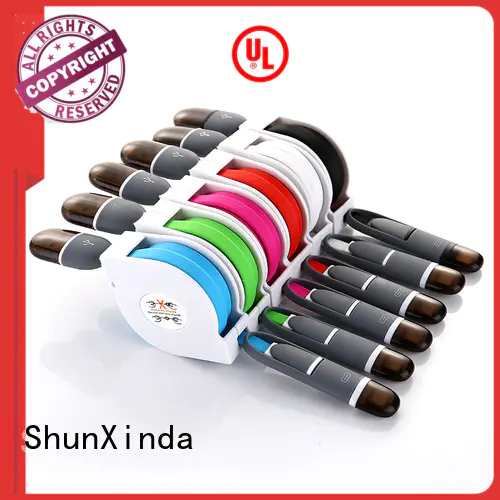 coiled long ShunXinda Brand retractable charging cable factory