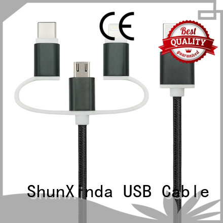 ShunXinda Brand data popular coiled multi charger cable