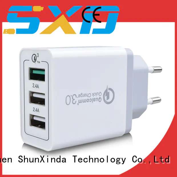 Universal US EU UK AU QC 3.0 wall charger 3 usb travel adapter usb charger SXD081