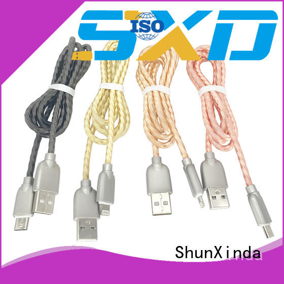 device head sync ShunXinda Brand iphone usb cable oem factory