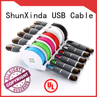 ShunXinda Brand functional cloth nylon gift multi charger cable