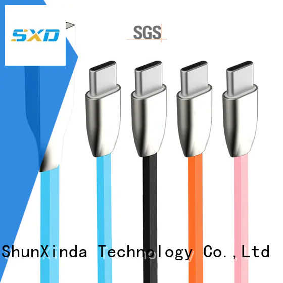 shape durable type c usb cable colorful diamond ShunXinda Brand