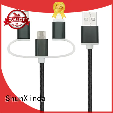ShunXinda Brand cloth fast multi charger cable nylon factory