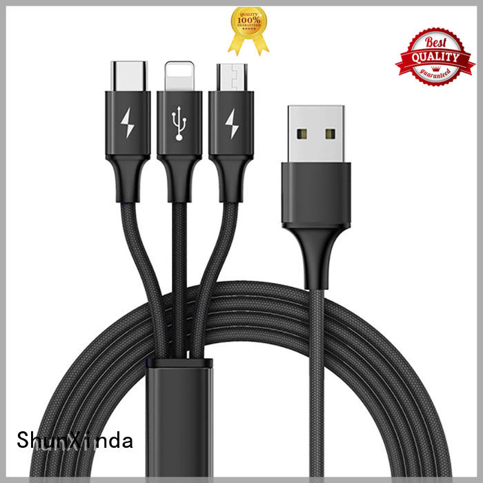ShunXinda Brand mobile functional keychain retractable charging cable samsung