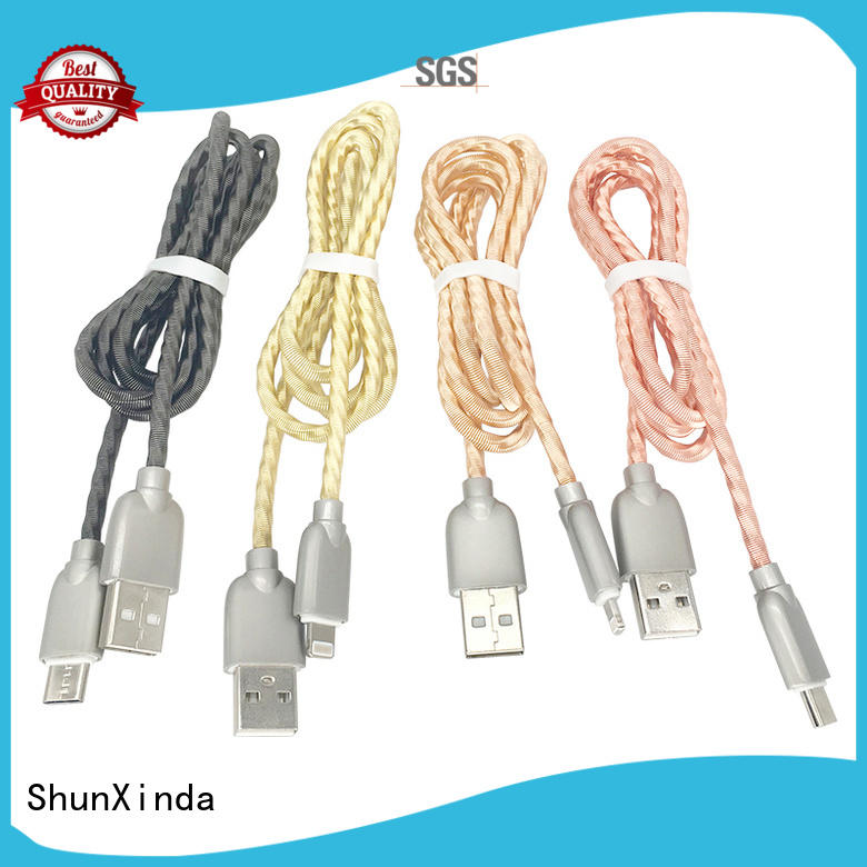 pin aluminium iphone usb cable oem charging ShunXinda company