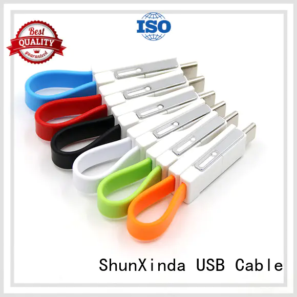 cloth braided multi charger cable portable ShunXinda Brand company