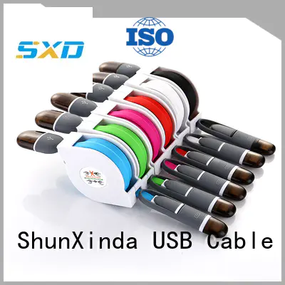 phone android cloth ShunXinda Brand retractable charging cable manufacture