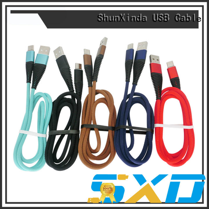 ShunXinda braided Type C usb cable manufacturers for indoor