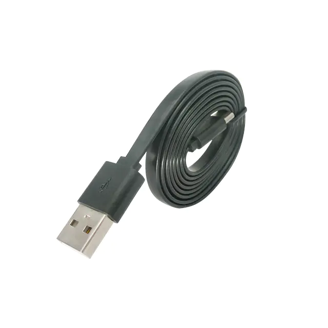 TPE flat micro usb charger cable 0.2 M 0.5 M 1 M 2 M 3 M for mobile power bankSXD107