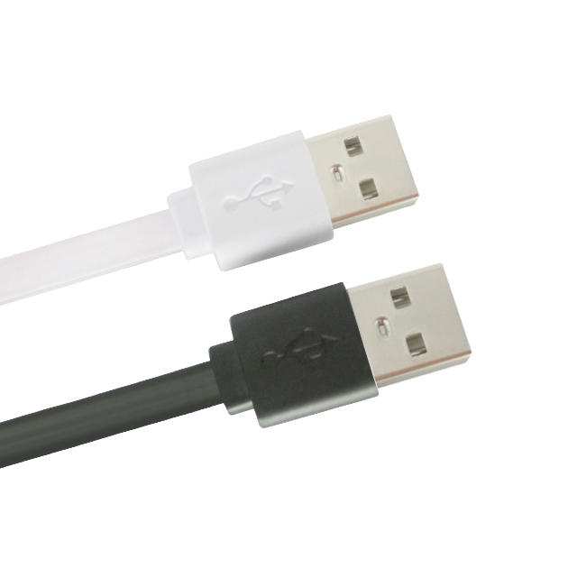 TPE flat micro usb charger cable 0.2 M 0.5 M 1 M 2 M 3 M for mobile power bankSXD107