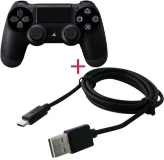 What kind of cable does PS4 controller use?