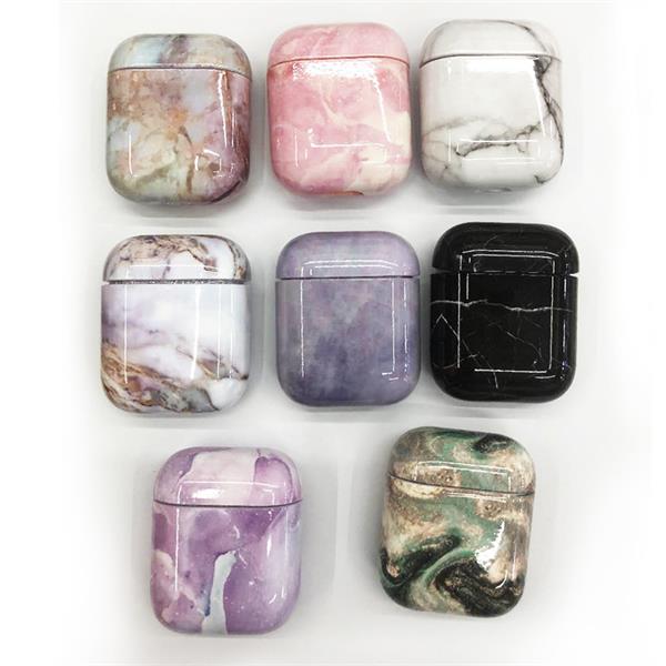 ShunXinda -2019 Apple Marble Pattern Pc Airpods Cover Case For Airpods