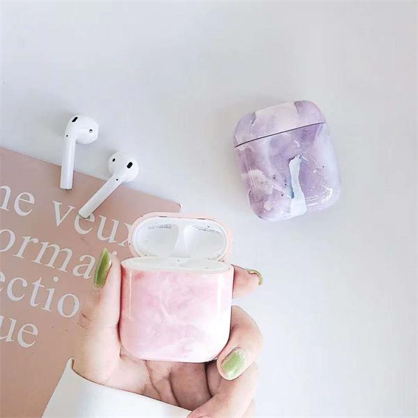 ShunXinda -2019 Apple Marble Pattern Pc Airpods Cover Case For Airpods-3