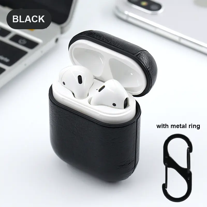 Leather airpods cover case for airpods