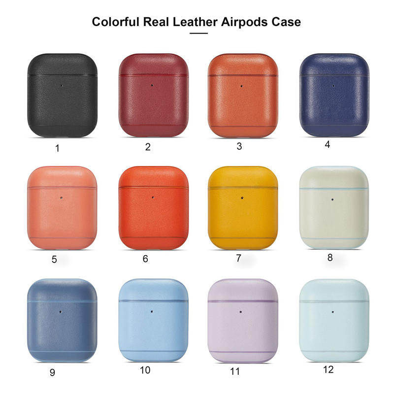 Protective leather wireless airpods case for airpods 1&2  SXD1106