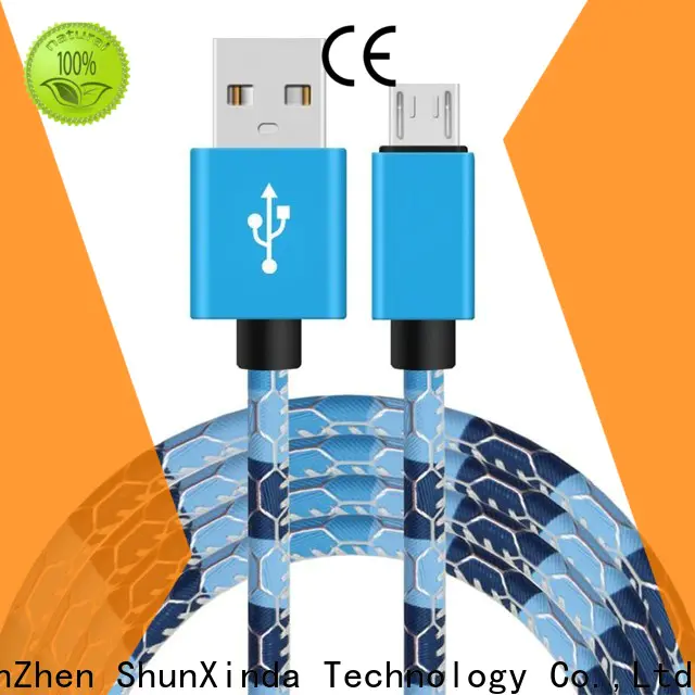 ShunXinda colorful micro usb charging cable suppliers for indoor