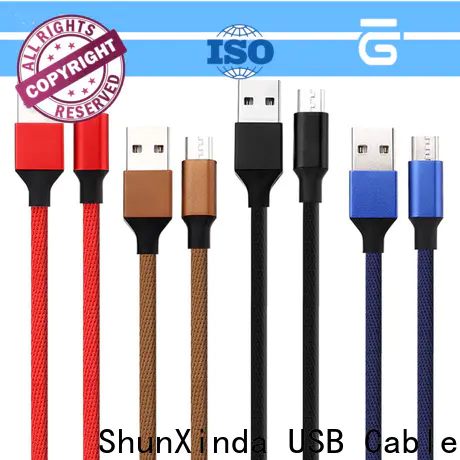 ShunXinda bank micro usb charging cable manufacturers for car