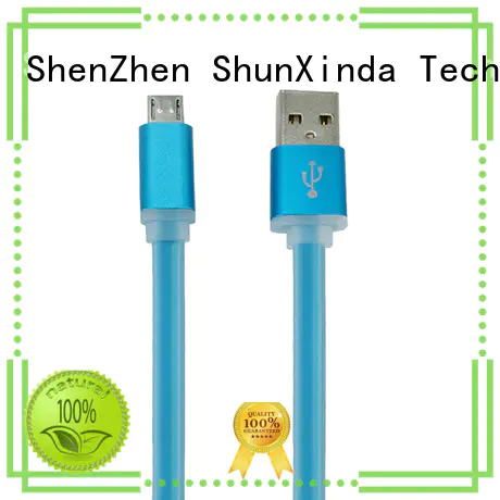 ShunXinda spring fast micro usb charging cable data for car